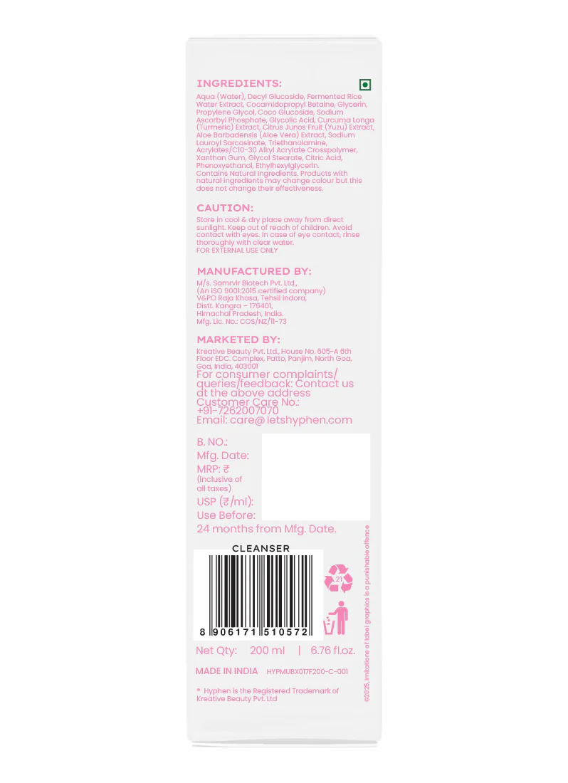 10% FERMENTED RICE WATER CLEANSER - 1% VIT C & 0.5% GLYCOLIC ACID - Image 9