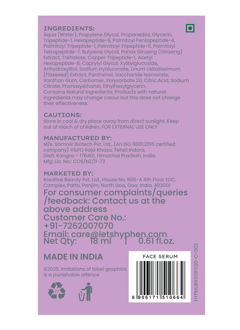 10% Peptide with 2% Copper Peptide Face Serum - 18ml - Image 10