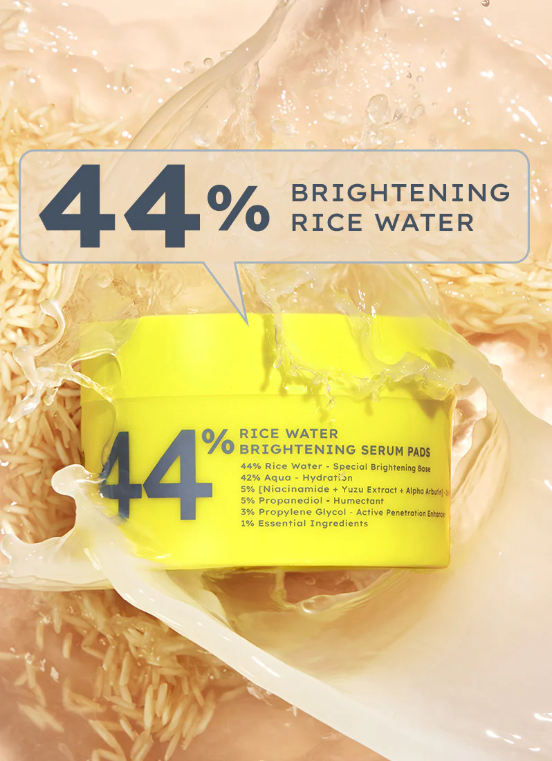 Brightening Serum Pads with 44% Rice Water - 50 pads - Image 3
