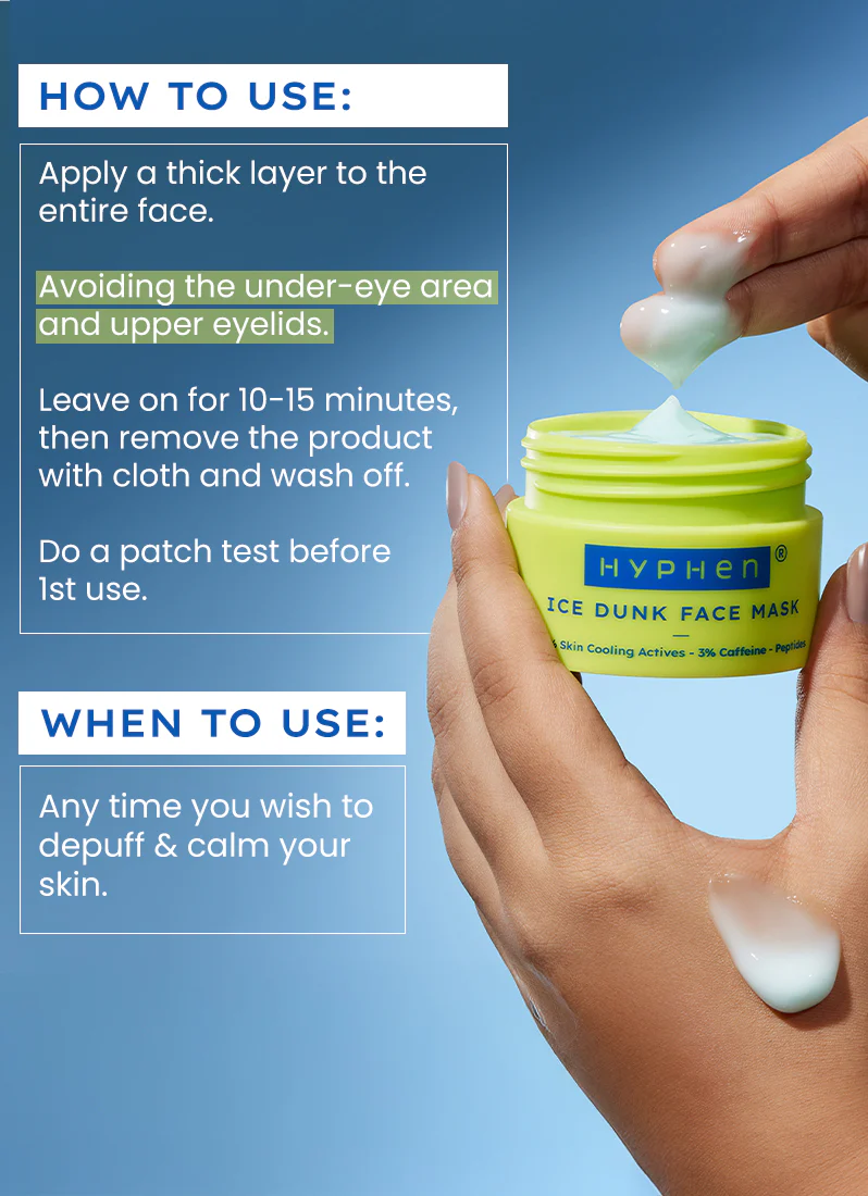 ICE DUNK COOLING FACE MASK 31% COOLING ACTIVES - 50GM - Image 10