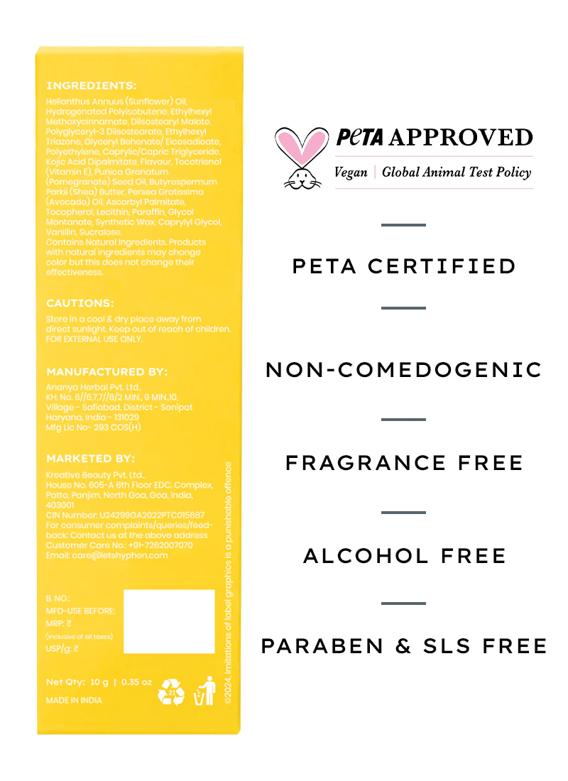MANGO LIP SCREEN SPF 50 PA++++ WITH 2% KOJIC ACID - Image 9