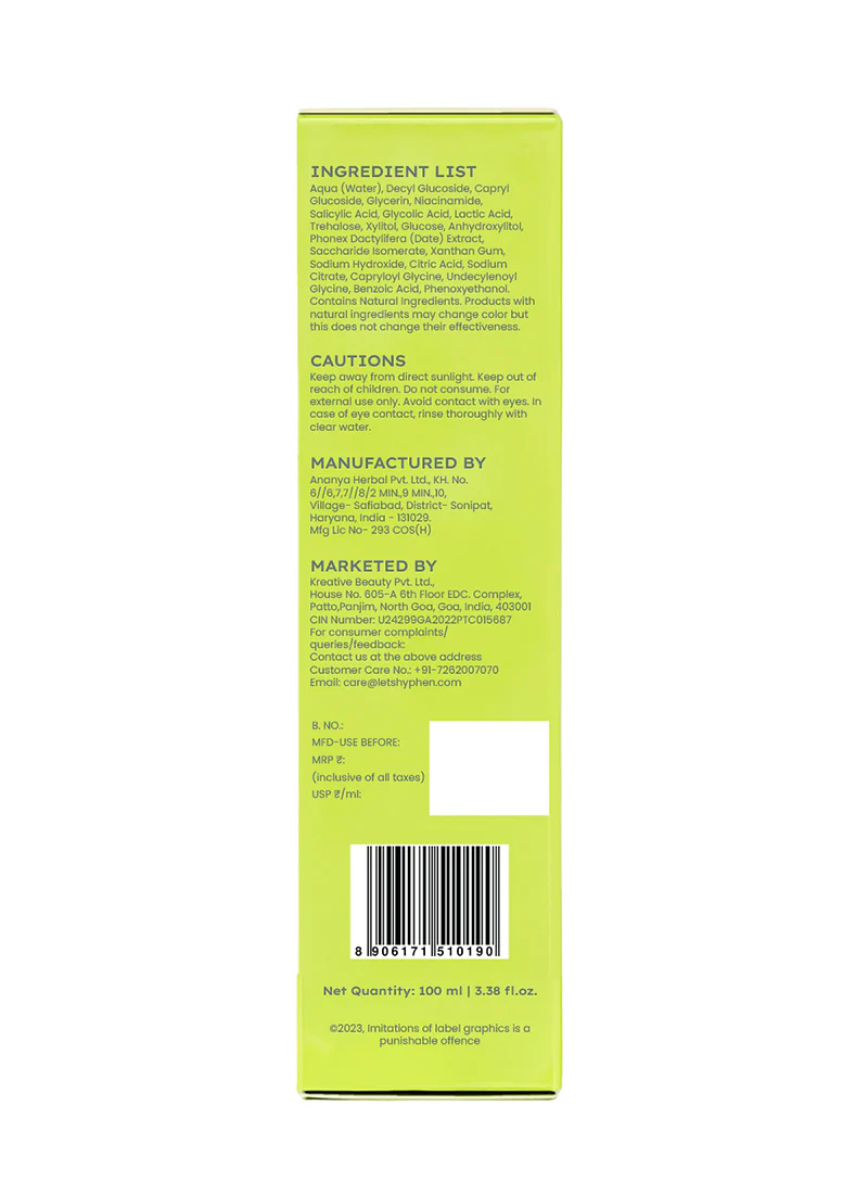 Oil Control & Exfoliating Cleanser with 2% AHA BHA - 100 ml - Image 8
