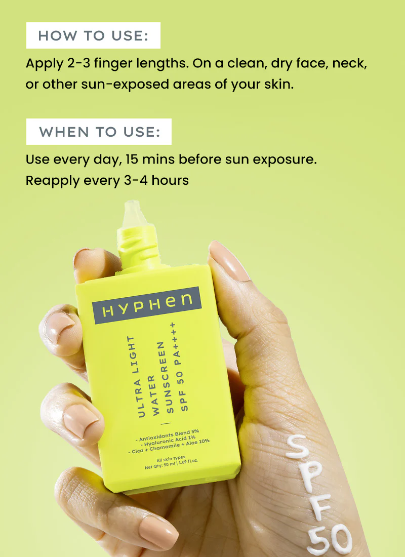 ULTRA LIGHT WATER SUNSCREEN SPF 50 PA ++++ | 50 ml - Image 8