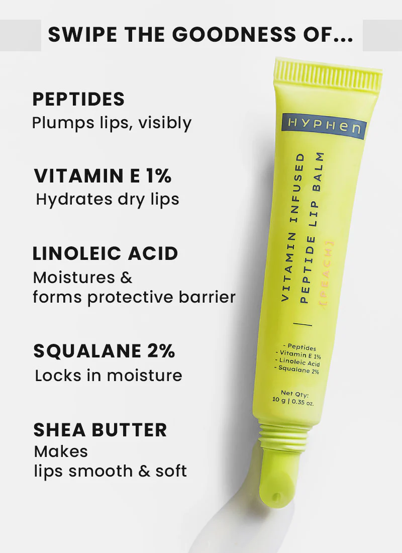 VITAMIN INFUSED PEPTIDE LIP BALM - PEACH 10G - Image 7